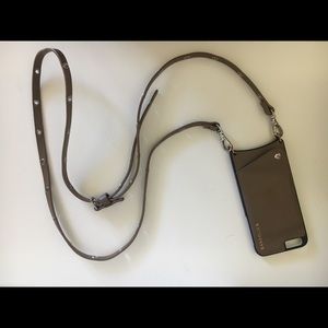 Bandolier iPhone leather case crossbody